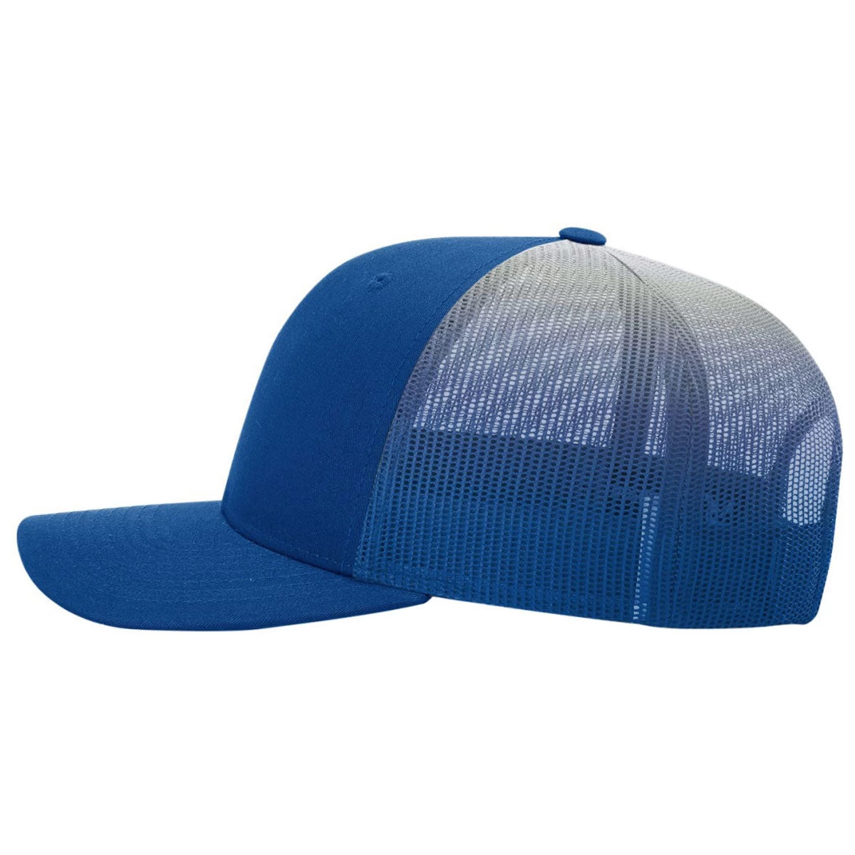 Richardson Royal/White Fade Printed Mesh Trucker Hat - Image 3