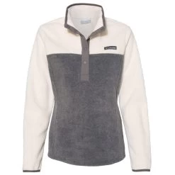 Columbia Women's City Grey Heather/Chalk Benton Springs Half-Snap Pullover