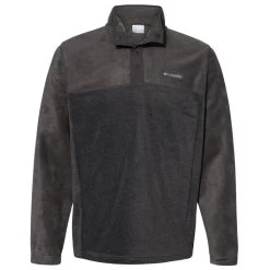 Columbia Men's Charcoal Heather/Shark Steens Mountain Half-Snap Pullover