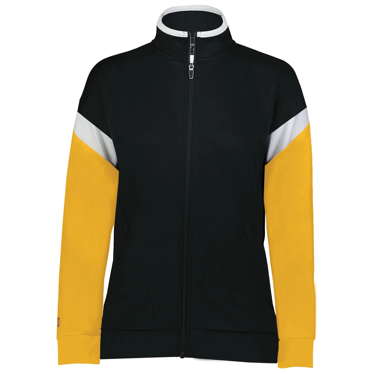 Holloway Women's Black/White/Gold Limitless Jacket