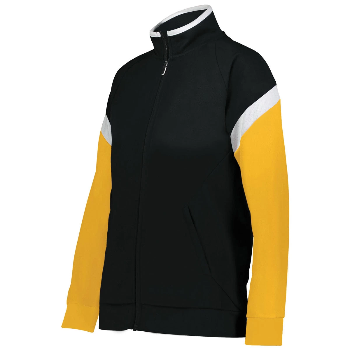 Holloway Women's Black/White/Gold Limitless Jacket - Image 3