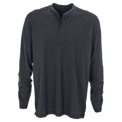 Vantage Men's Black Cambridge Henley