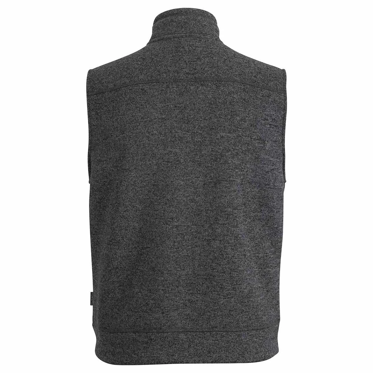Edwards Men's Black Heather Sweater Knit Fleece Vest With Pockets - Image 2