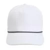 Imperial White Black Barnes Cotton Rope Cap