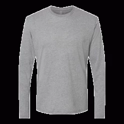 Next Level Men's Premium Heather Triblend Long-Sleeve Crew Tee