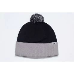 Pacific Headwear Black/Silver Loose Fit Pom-Pom Beanie