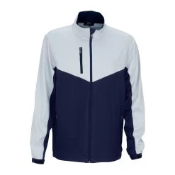 Vantage Men's Navy/Silver Air-Block Softshell Jacket