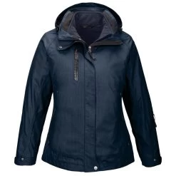 North End Women's Classic Navy Caprice 3-In-1 Jacket With Soft Shell Liner