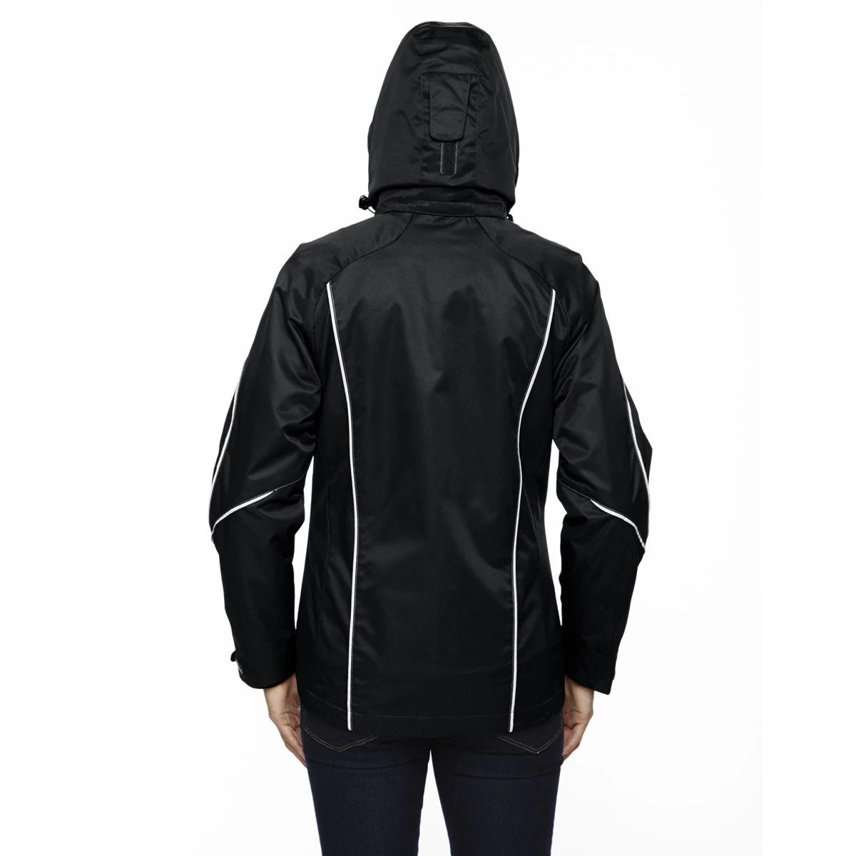 North End Women's Black Angle 3-In-1 Jacket With Bonded Fleece Liner - Image 3