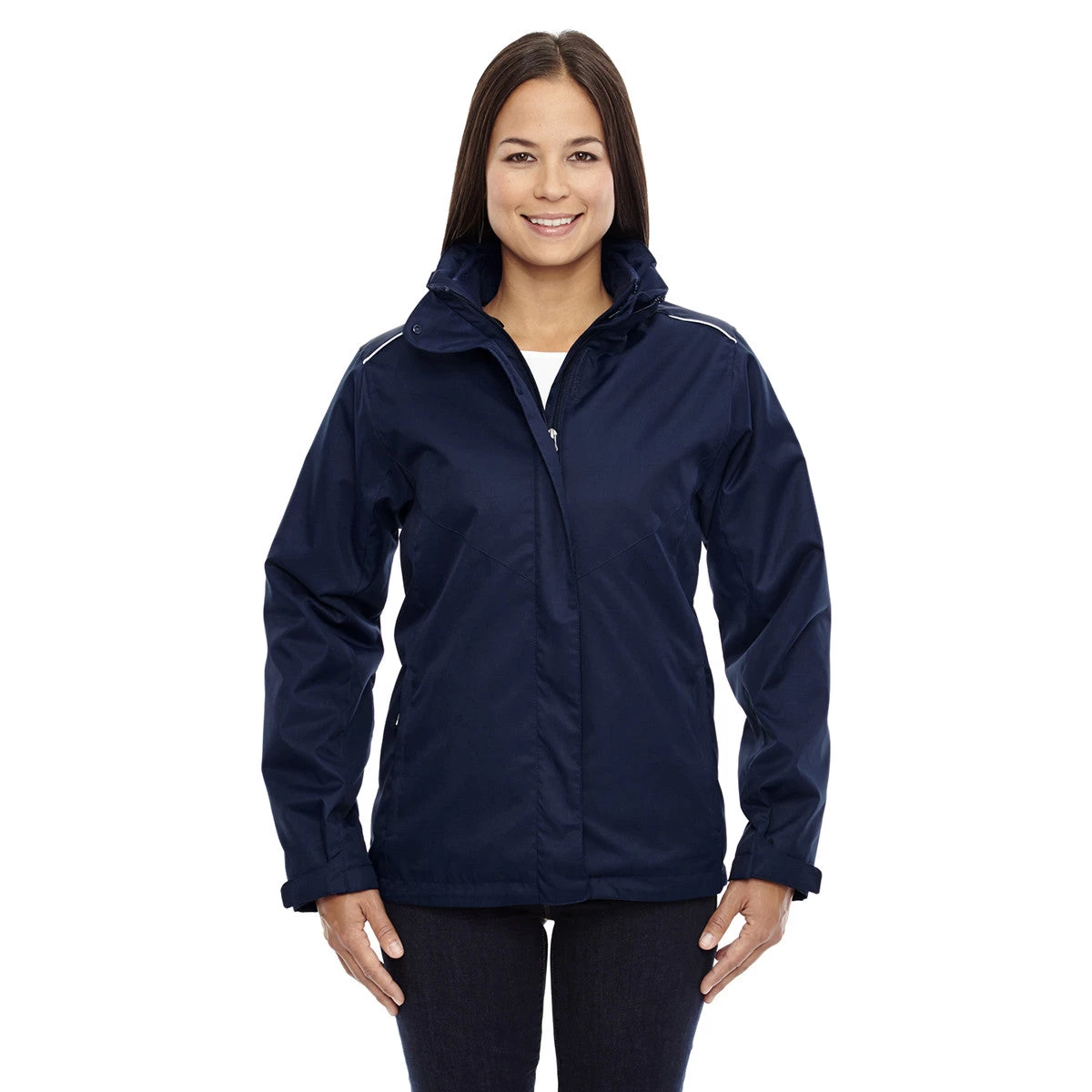 Core 365 Women's Classic Navy Region 3-in-1 Jacket With Fleece Liner - Image 2