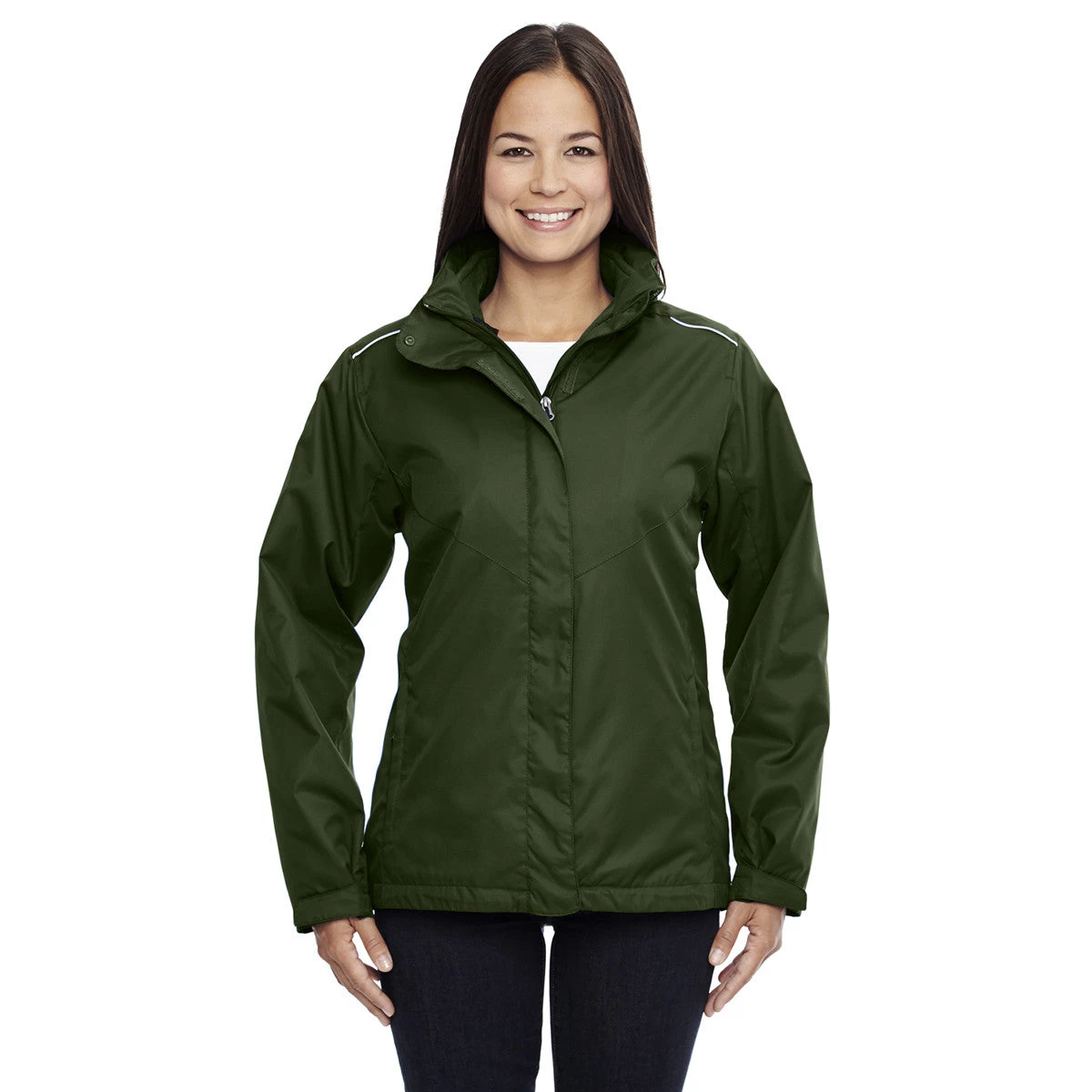 Core 365 Women's Forest Green Region 3-in-1 Jacket With Fleece Liner - Image 2