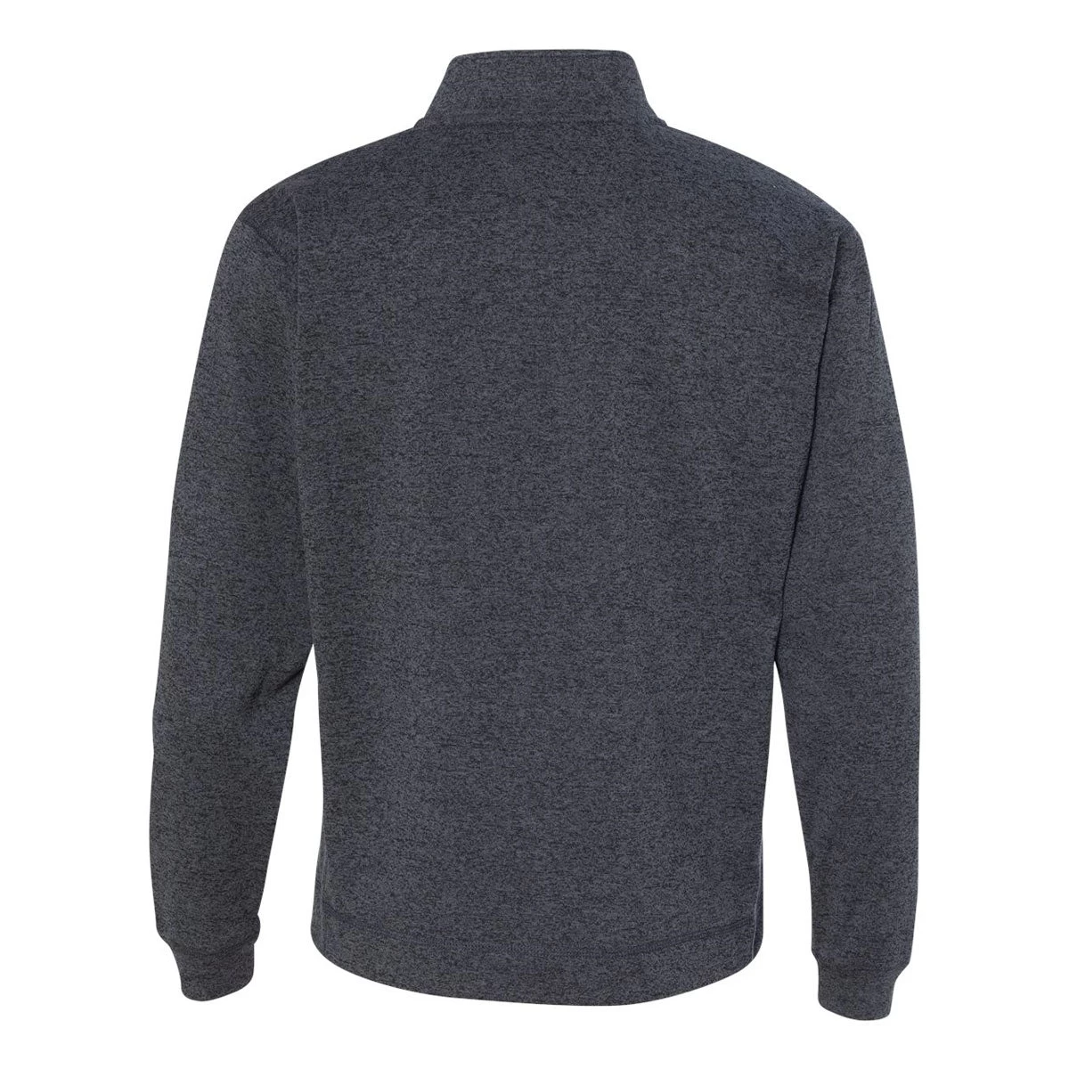 J. America Men's Onyx Fleck Cosmic Fleece Quarter-Zip Pullover Sweatshirt - Image 2