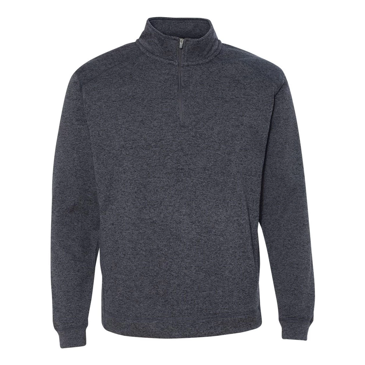 J. America Men's Onyx Fleck Cosmic Fleece Quarter-Zip Pullover Sweatshirt