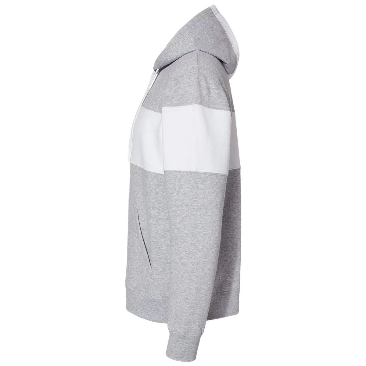 J. America Men's Oxford Varsity Fleece Colorblocked Hooded Sweatshirt - Image 3