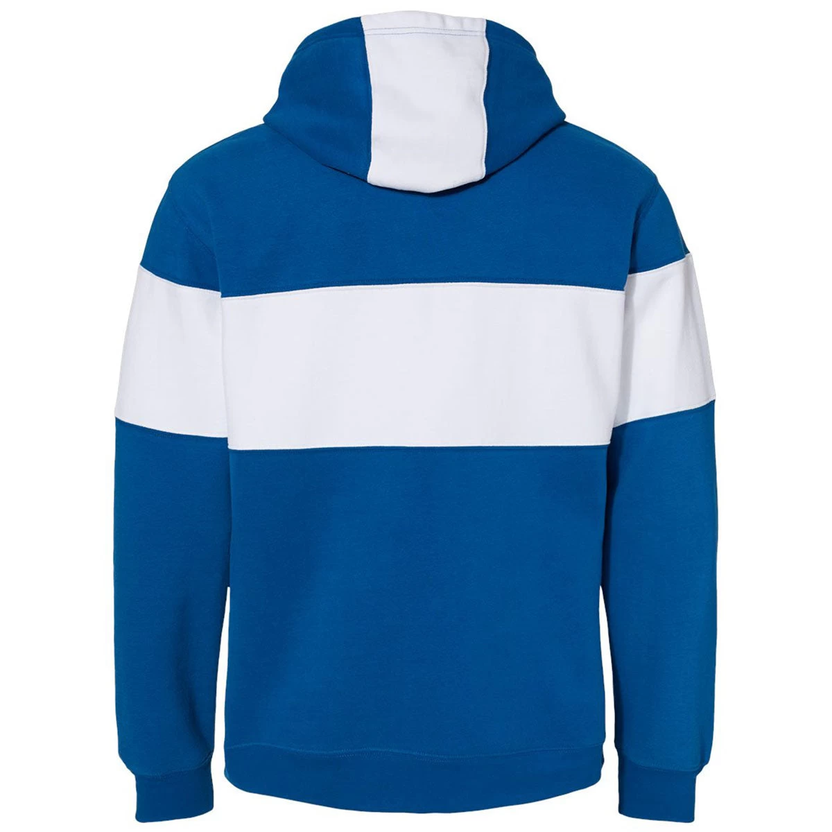J. America Men's Royal Varsity Fleece Colorblocked Hooded Sweatshirt - Image 2