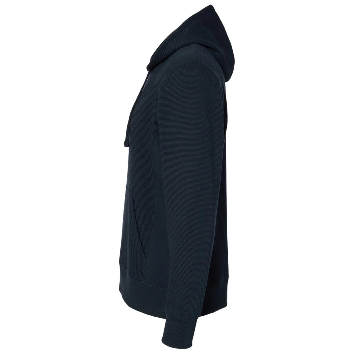 J. America Men's Navy Ripple Fleece Hooded Sweatshirt - Image 3