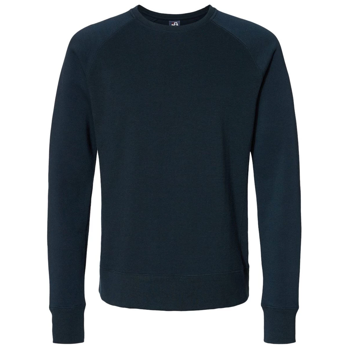 J. America Men's Navy Ripple Fleece Raglan Crewneck Sweatshirt