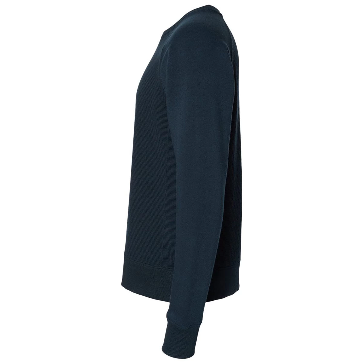 J. America Men's Navy Ripple Fleece Raglan Crewneck Sweatshirt - Image 3