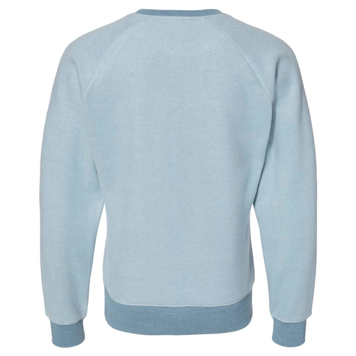 J. America Women's Chambray Heather Flip Side Fleece Crewneck Pullover - Image 2