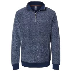 J. America Men's Navy Speak Aspen Fleece Quarter Zip