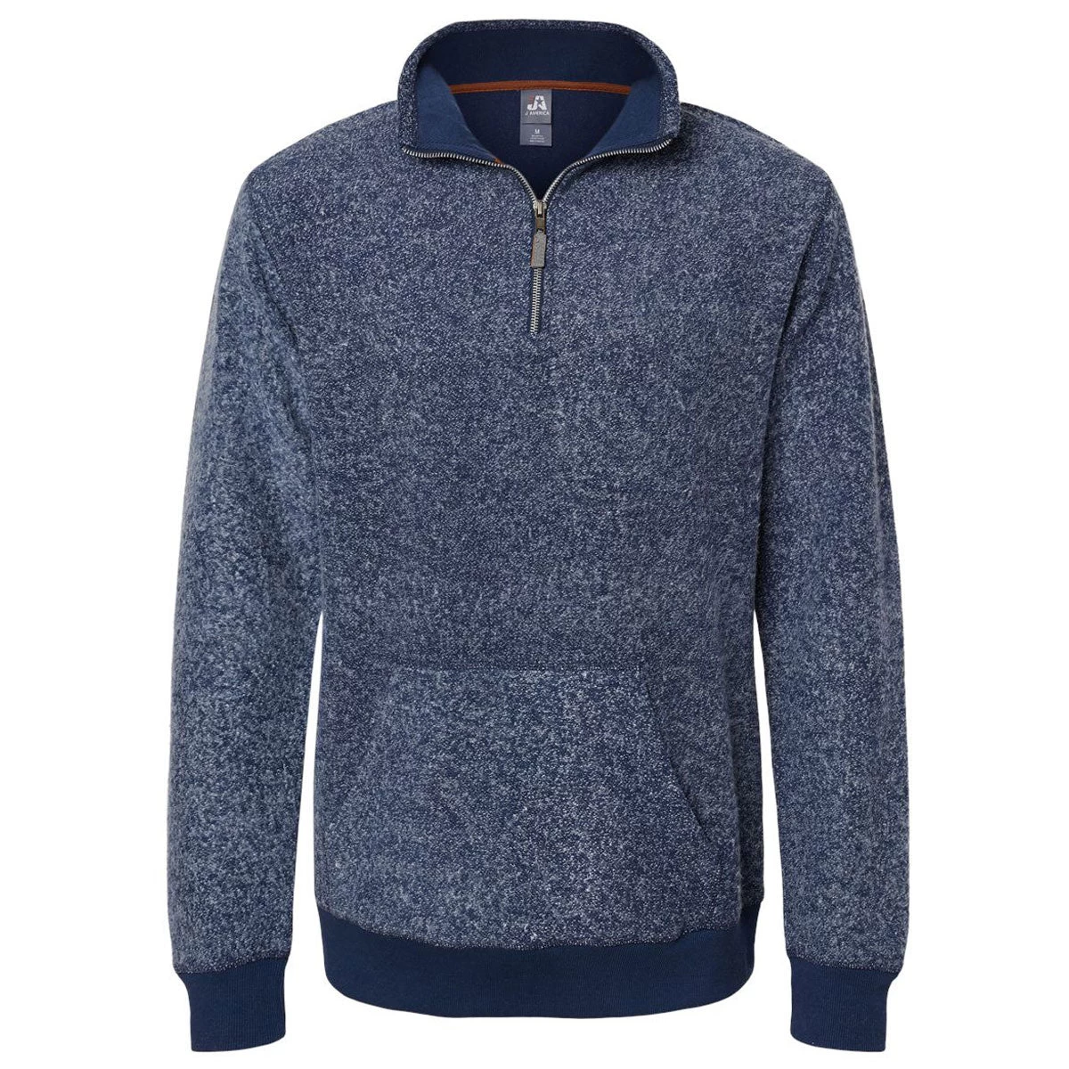J. America Men's Navy Speak Aspen Fleece Quarter Zip