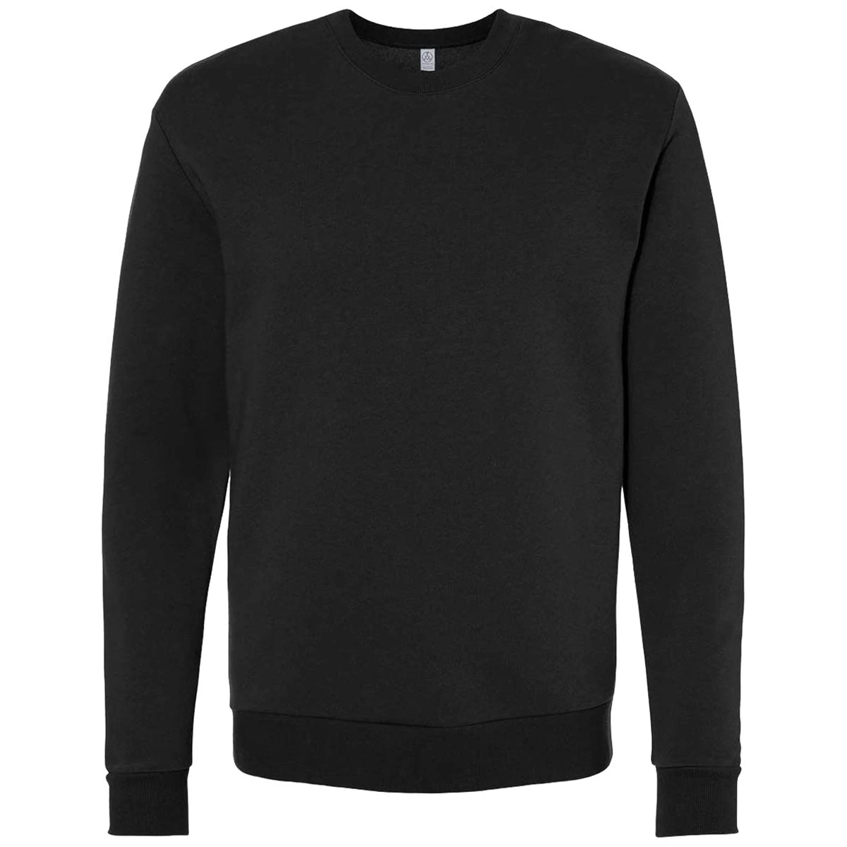 Alternative Apparel Men's Black Eco-Cozy Fleece Sweatshirt