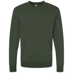 Alternative Apparel Men's Varsity Green Eco-Cozy Fleece Sweatshirt
