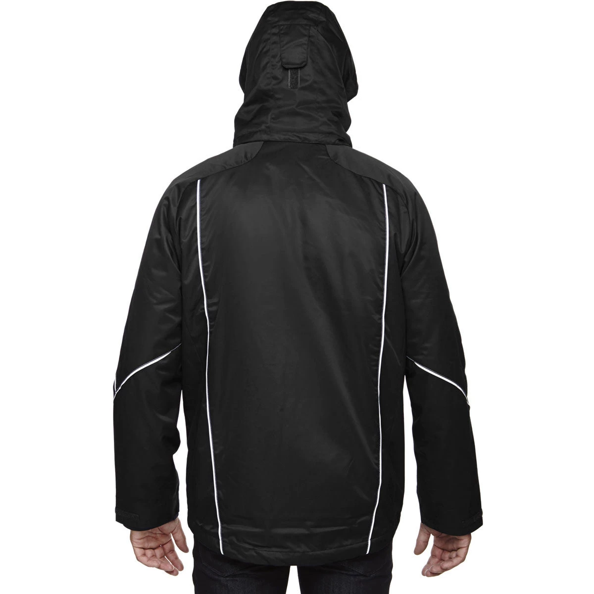 North End Men's Black Angle 3-In-1 Jacket With Bonded Fleece Liner - Image 3