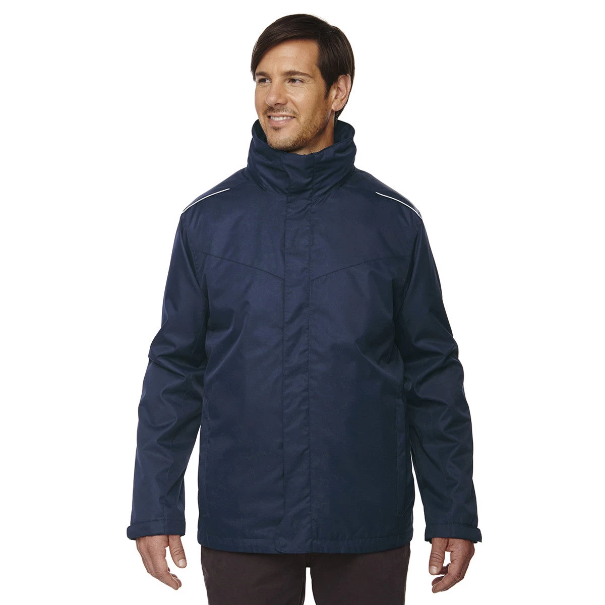 Core 365 Men's Classic Navy Region 3-in-1 Jacket With Fleece Liner - Image 2