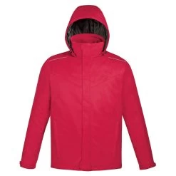 Core 365 Men's Classic Red Region 3-in-1 Jacket With Fleece Liner