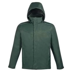 Core 365 Men's Forest Green Region 3-in-1 Jacket With Fleece Liner