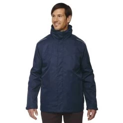 Core 365 Men's Classic Navy Tall Region 3-in-1 Jacket With Fleece Liner
