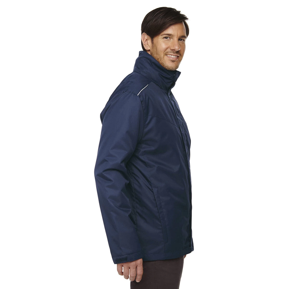 Core 365 Men's Classic Navy Tall Region 3-in-1 Jacket With Fleece Liner - Image 3