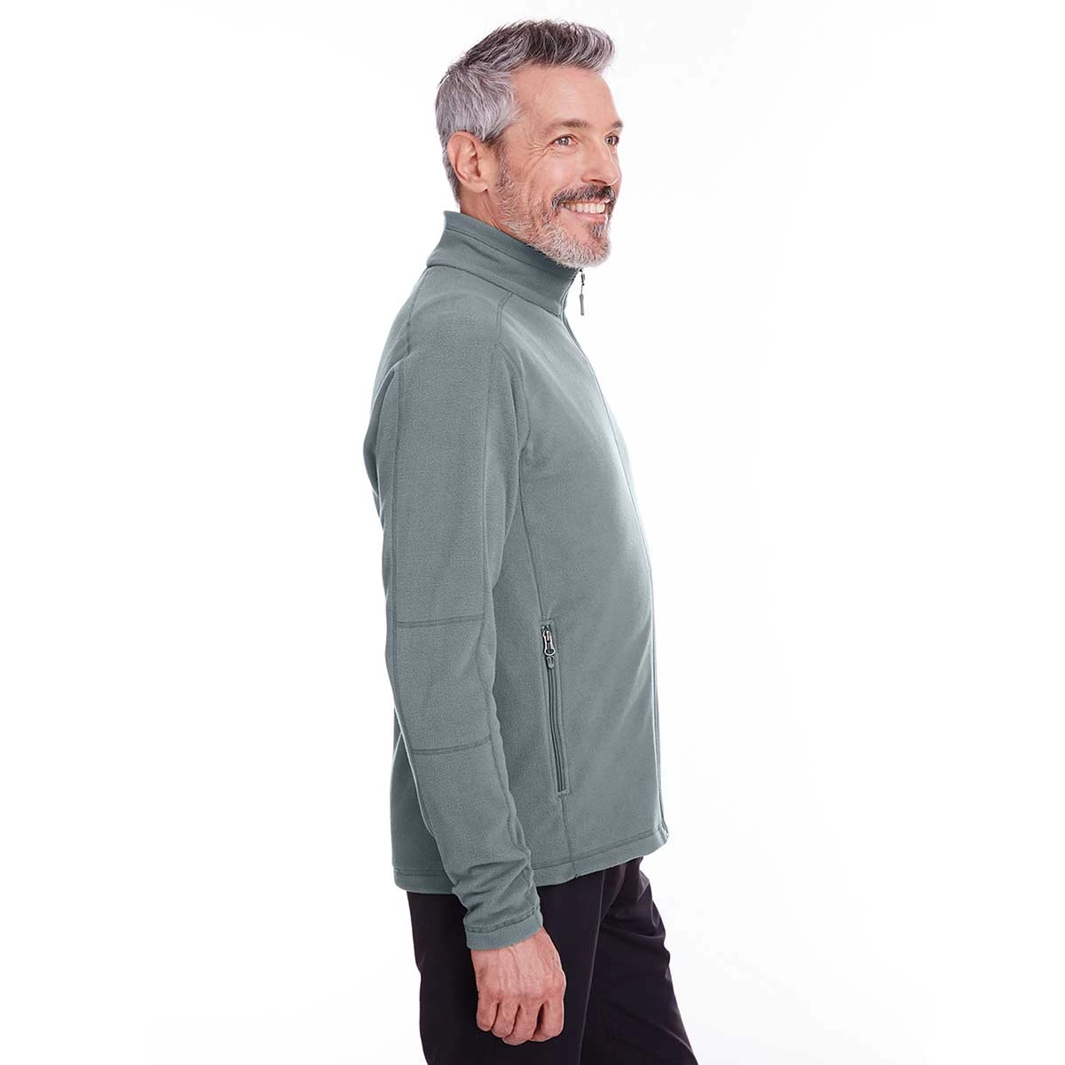 Marmot Men's Steel Onyx Rocklin Fleece Full-Zip Jacket - Image 3