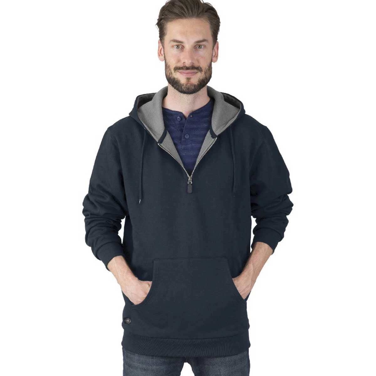 Charles River Men's Navy Tradesman Quarter Zip Sweatshirt - Image 2
