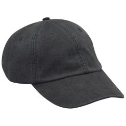 Adams® Adams Black 6 Panel Low-Profile Washed Pigment-Dyed Cap