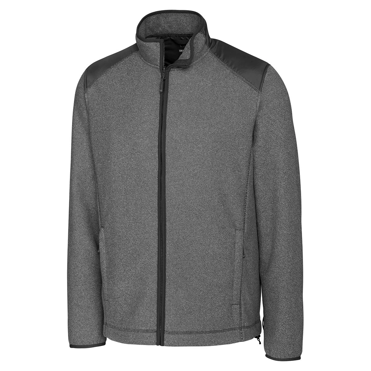 Cutter & Buck Men's Charcoal Heather Tall WeatherTec Cedar Park Full-Zip
