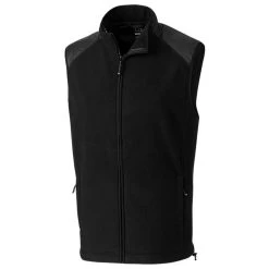 Cutter & Buck Men's Black Tall WeatherTec Cedar Park Vest