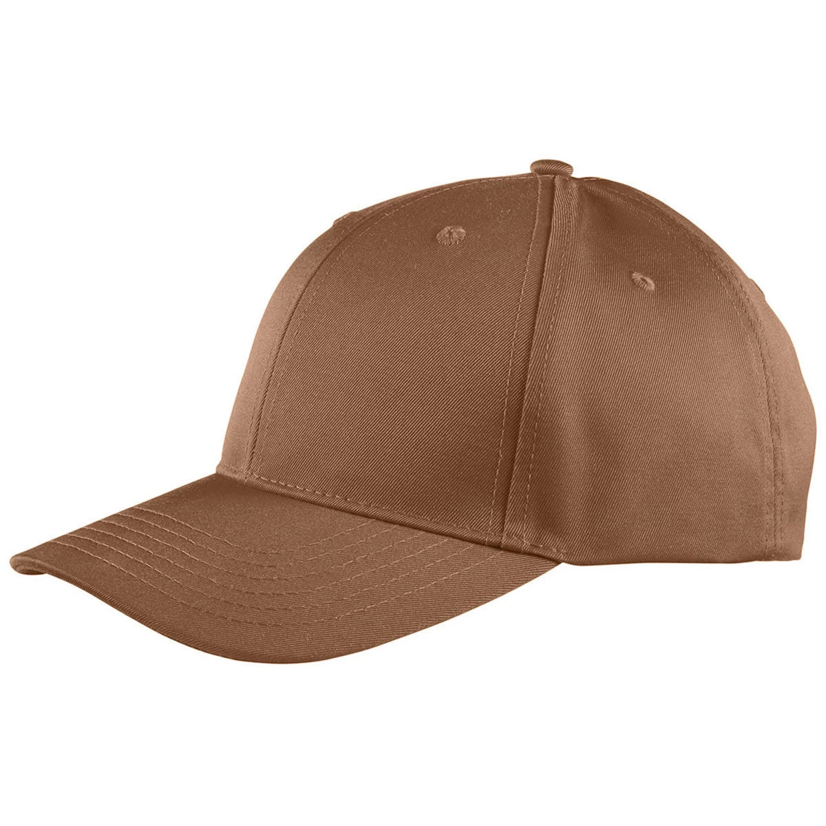 Big Accessories Heritage Brown Structured Twill 6-Panel Snapback Cap - Image 3