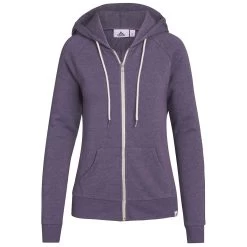 Landway Women's Heather Purple Peyton Cotton Poly Fleece Hoodie