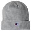 Champion Heather Grey Ribbed Knit Cap