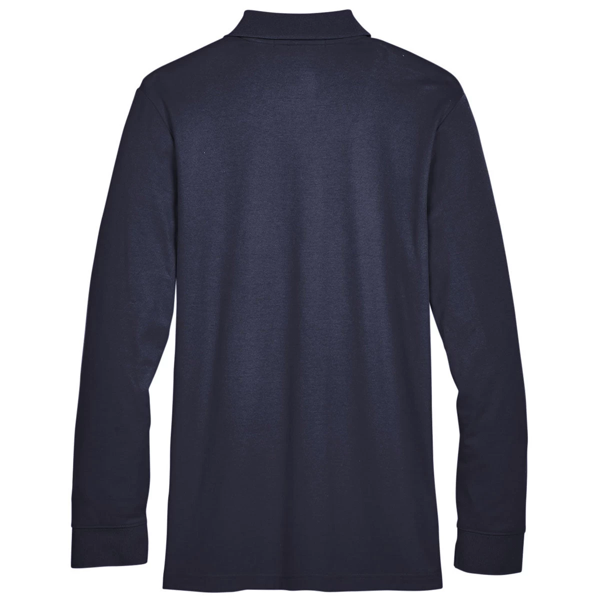 Devon & Jones Men's Navy CrownLux Performance Plaited Long Sleeve Polo - Image 2