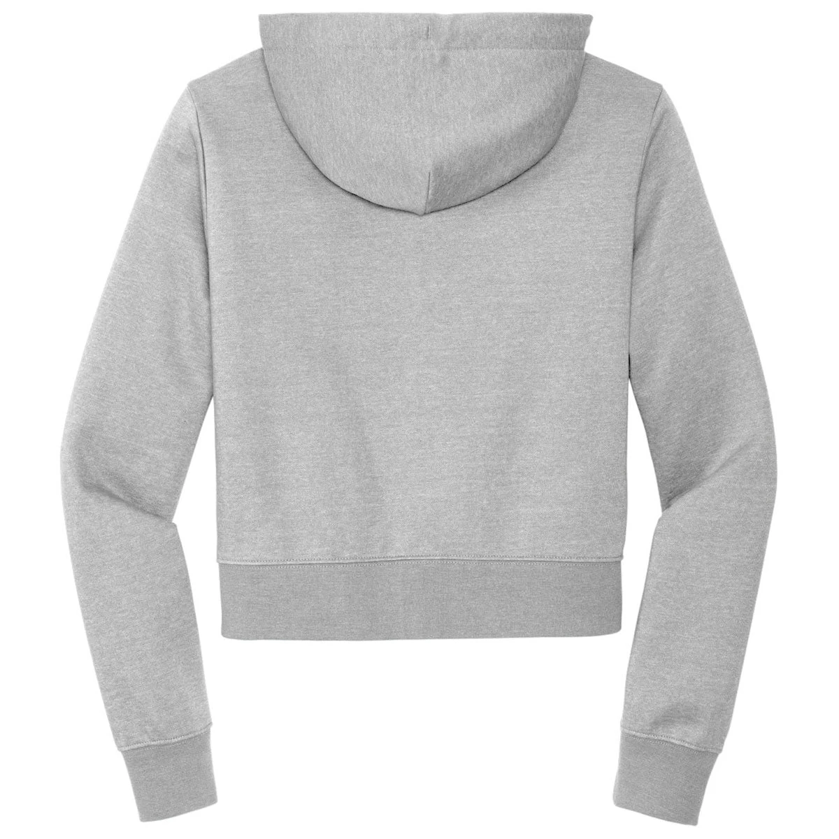 District Women's Light Heather Grey V.I.T. Fleece Full Zip - Image 2