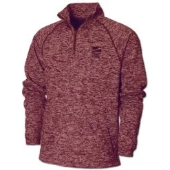 BAW Men's Maroon Vintage Heather 1/4 Zip