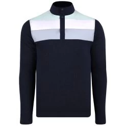 Swannies Golf Men's Navy Mint Foxx Fleece