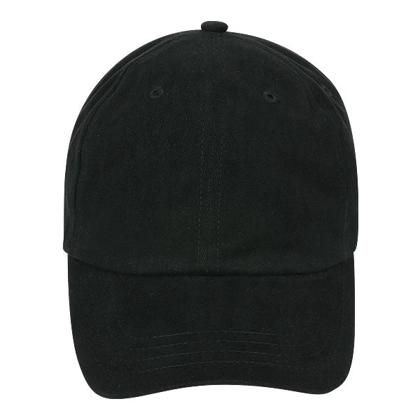 Paramount Apparel Black Brushed Twill Velcro Cap