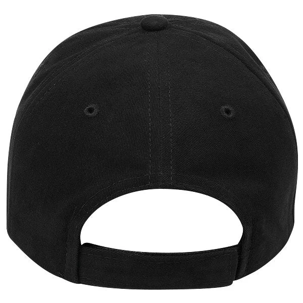 Paramount Apparel Black Brushed Twill Velcro Cap - Image 2