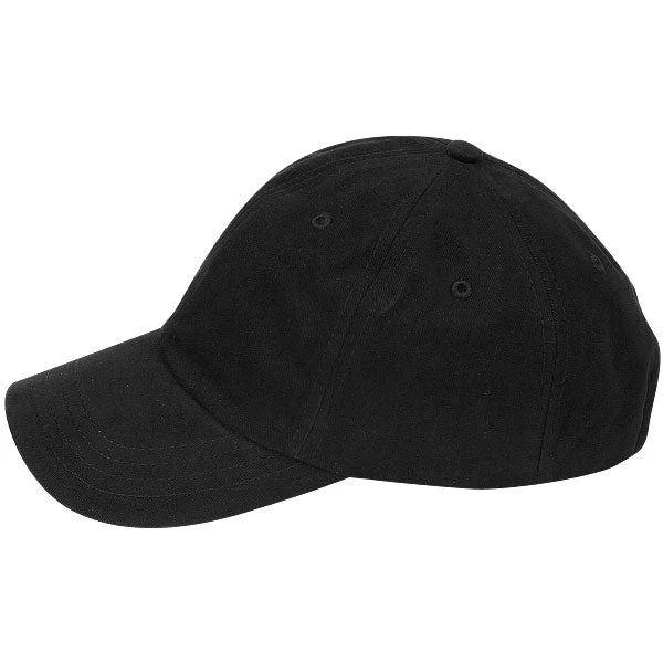 Paramount Apparel Black Brushed Twill Velcro Cap - Image 3