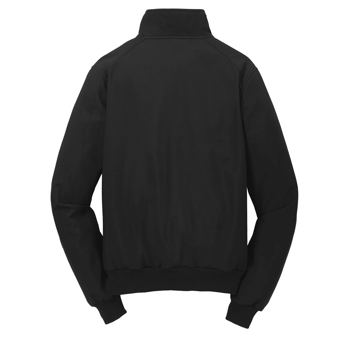 Port Authority Men's Black Soft Shell Bomber Jacket - Image 2