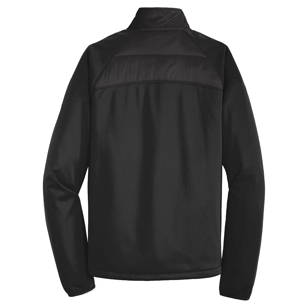 Port Authority Men's Deep Black Hybrid Soft Shell Jacket - Image 2